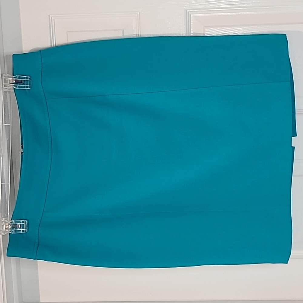 Loft Teal Pencil Skirt